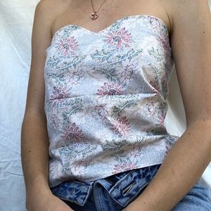 Floral tube top